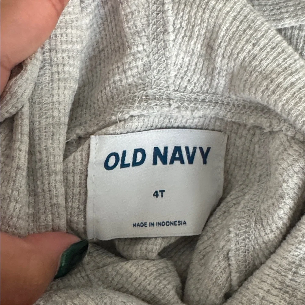 Old Navy Gray Textured Hoodie